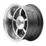 15" X 8" Vw Bug 5 Lug Black Empi Sprint Star Wheel Includes Cap - Valve Stem - Moore Parts