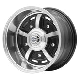 15" X 8" Vw Bug 5 Lug Black Empi Sprint Star Wheel Includes Cap - Valve Stem - Moore Parts