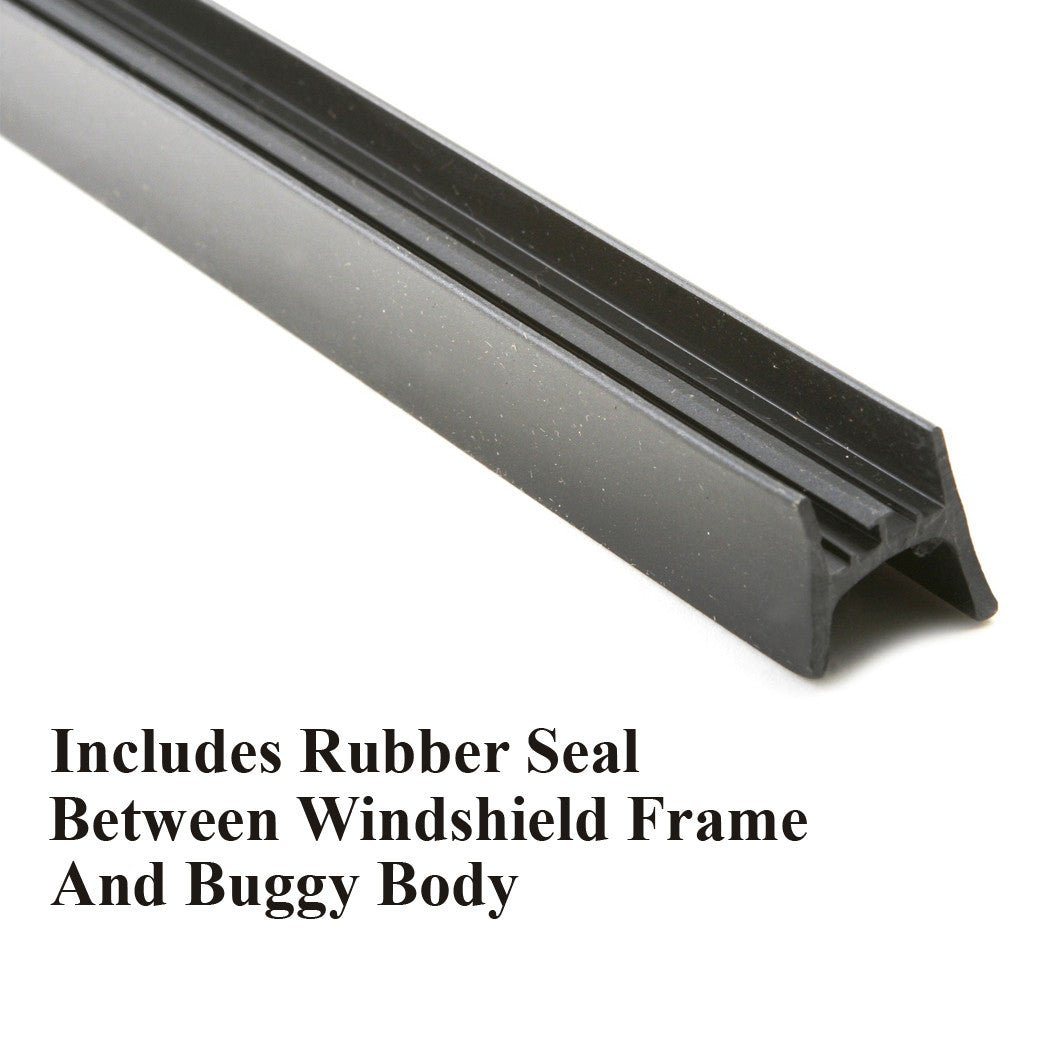 42" Vw Manx Dune Buggy Windshield With Glass, Rubber Seal, Mounting Brackets - Moore Parts
