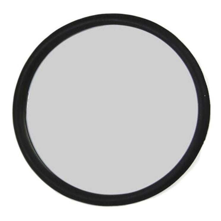 5 Inch Round Black Side View Mirror With Flat Mirror Glass - Moore Parts