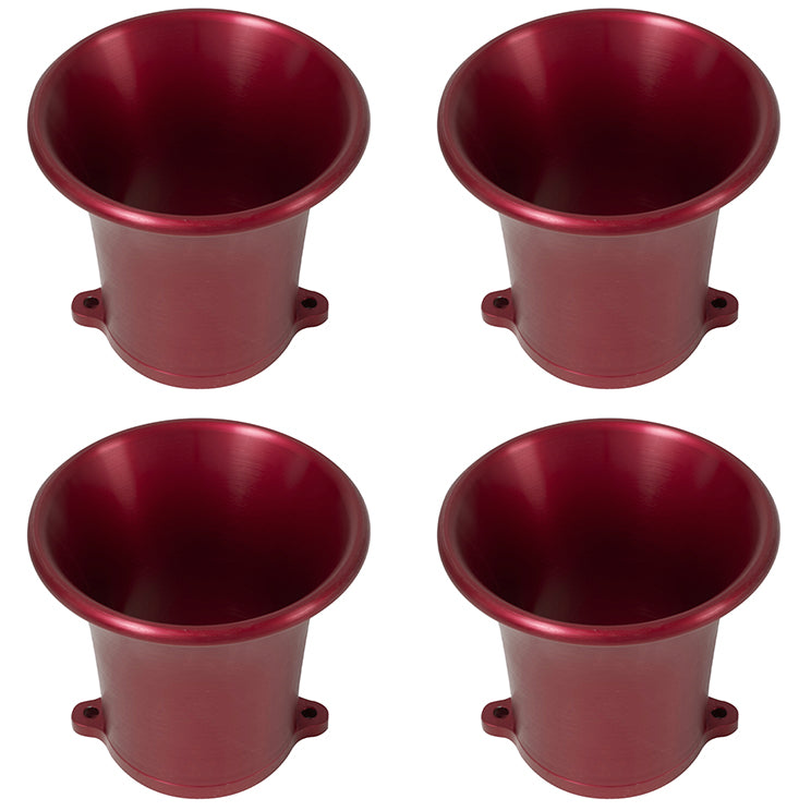 JayCee Red Billet Velocity Stack 3-1/4" Tall, Weber IDA & EMPI EPC Carbs, Set4 | Moore Parts