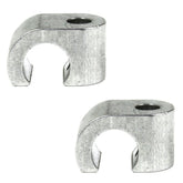Billet Clamp Mount For Push Pull Shielded Throttle Cables, Pair - Moore Parts