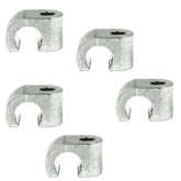 Billet Clamp Mount For Push Pull Shielded Throttle Cables, Set Of 5 - Moore Parts
