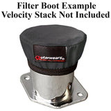Black Outerwear Prefilter Only. Round 2 - 5/8" Bell Velocity Stack, Set 4 - Moore Parts