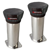 Black Outerwear Prefilters With 6" Tall Velocity Stacks, Pair - Moore Parts