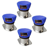 Blue Outerwear Prefilters With 2 - 1/4" Tall Velocity Stacks, Set 4 - Moore Parts
