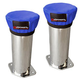 Blue Outerwear Prefilters With 6" Tall Velocity Stacks, Pair - Moore Parts