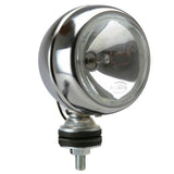 Chrome 4" Round Off - Road Light W/Mounting Post - H3 55W, Pair - Moore Parts