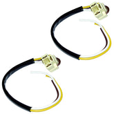 Empi 16 - 2102 Heavy Duty 3 Prong Headlight Wire Pigtail Vw Dune Buggy, Pair - Moore Parts