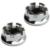 Empi 16 - 2420 Chrome 36mm Rear Axle Nuts For Vw Dune Buggy Baja Bug, Pair - Moore Parts