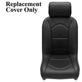 Empi 62 - 2820 - 7 Race Trim Slim Line Seat Cover Only, Black Vinyl/Black Vinyl - Moore Parts