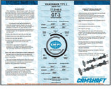 EMPI 77 - 3106 GT - 3 Hi Performance Vw Bug Camshaft Kit. Lift .430" Duration 291° - Moore Parts