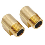 Empi 9227 Brass Fittings 90 Degree, Female 3/8" NPT X 3/8" Male NPT, Pair - Moore Parts