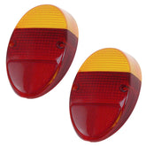 Empi 98 - 1074 Left Or Right Tail Light Lens 1962 - 67 Vw Bug, Euro Lens, Pair - Moore Parts