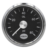 EMPI GTV Rally Gauge, Oil Pressure (0 - 80 PSI) 2 - 1/16” Diameter - Moore Parts