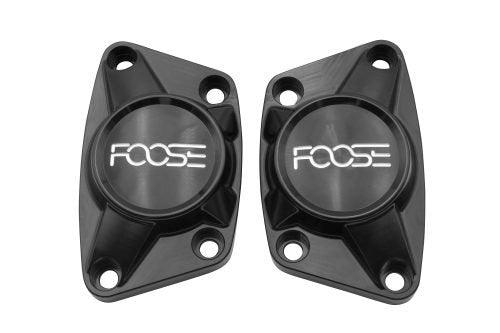 FOOSE Vw Bug Billet Spring Plate Caps, Black Anodized Finish, Pair - Moore Parts