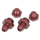 JayCee Pro Fuel Inlets, AN - 6 Red, Sold in Pairs - Moore Parts