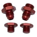 JayCee Pro Fuel Inlets, AN - 6 Red, Sold in Pairs - Moore Parts