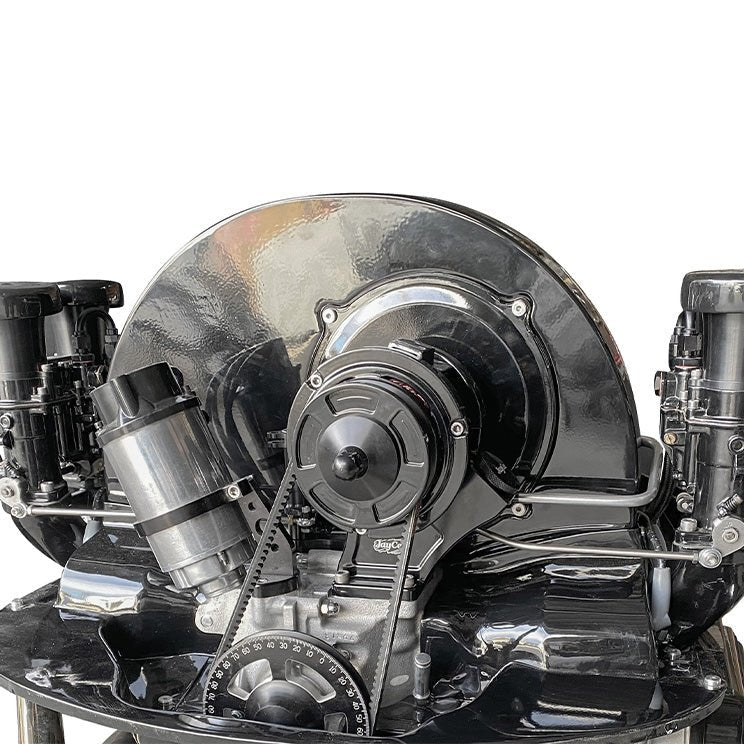 JayCee Vw Bug Billet Aluminum 12V Alternator Stand Anodized Silver - Moore Parts