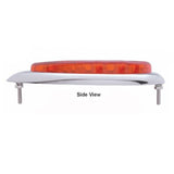 Led Ford Teardrop Tail Lights, Chrome Bezel, Red Lens, 51 Led Lights, Pair - Moore Parts
