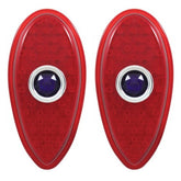 Led Ford Teardrop Tail Lights With Blue Dot, 31 Led Lights, Pair - Moore Parts