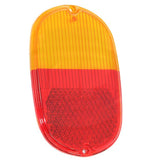 Left & Right Tail Light Lens 1962 - 71 Vw Bus, Amber / Red Euro Lens, Pair - Moore Parts