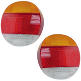 Left & Right Tail Light Lens 1973 - 79 Vw Bug/Super Beetle, Euro Lens, Pair - Moore Parts