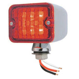 Mini LED Sand Rail Tail Lights Red Lens Chrome Housing, Pair - Moore Parts