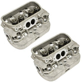 PAIR Empi 98 - 1356 - B Stock Vw Bug Dual Port Cylinder Head 35.5 X 32 Valves 85.5 - Moore Parts