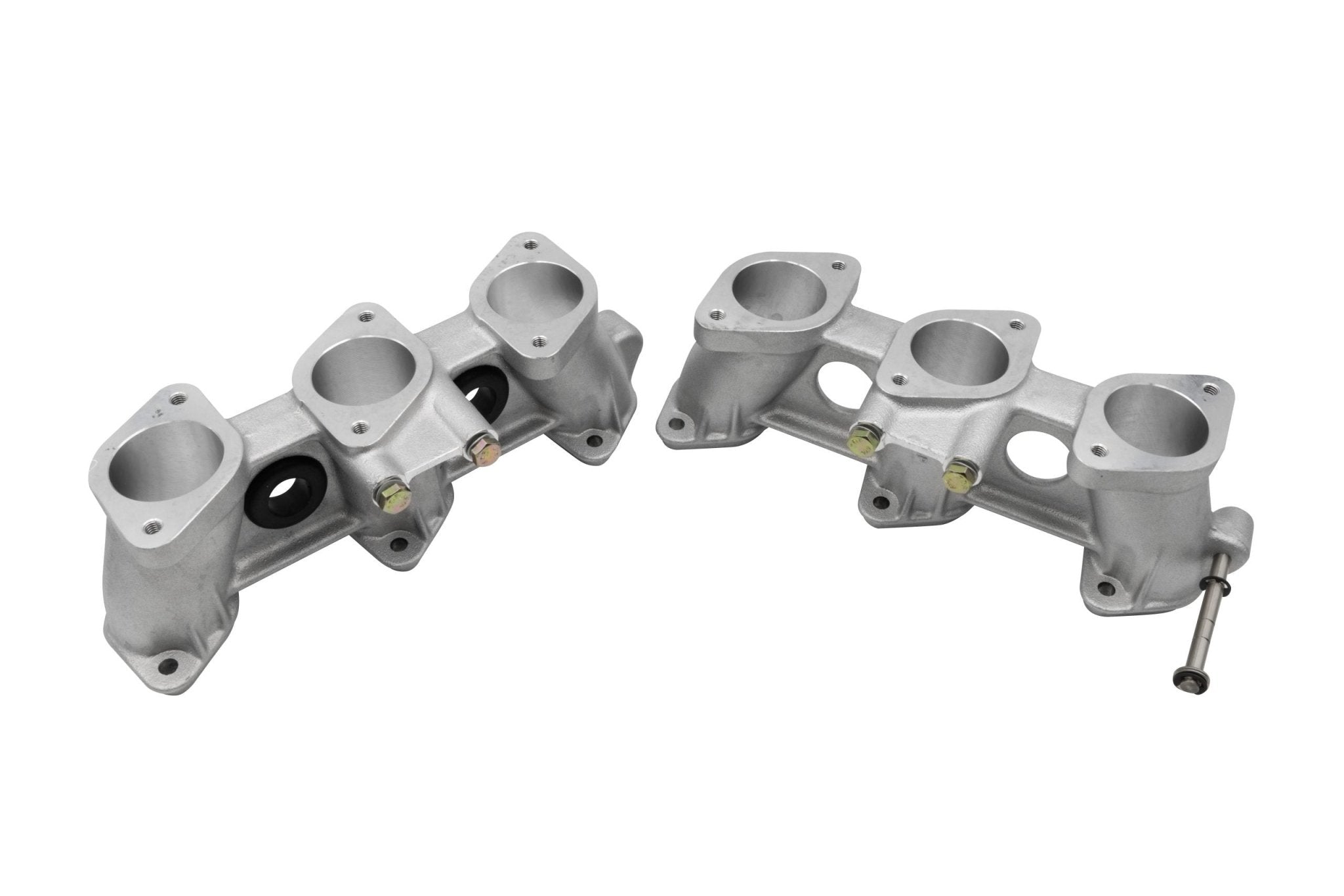 PMO Intake Manifolds 100mm Tall, Carbureted or MFI 40x37mm Raw Aluminum Finish - Moore Parts
