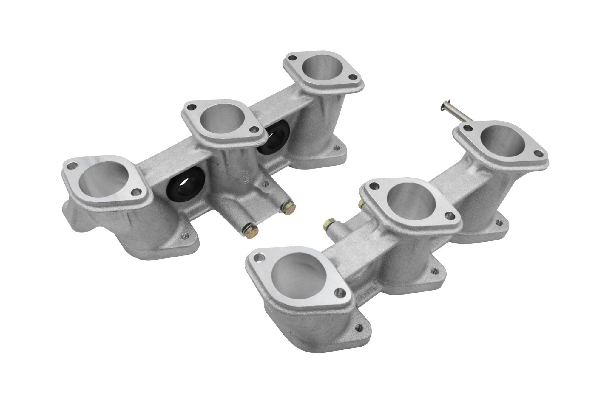 PMO Intake Manifolds 100mm Tall, Carbureted or MFI 40x37mm Raw Aluminum Finish - Moore Parts