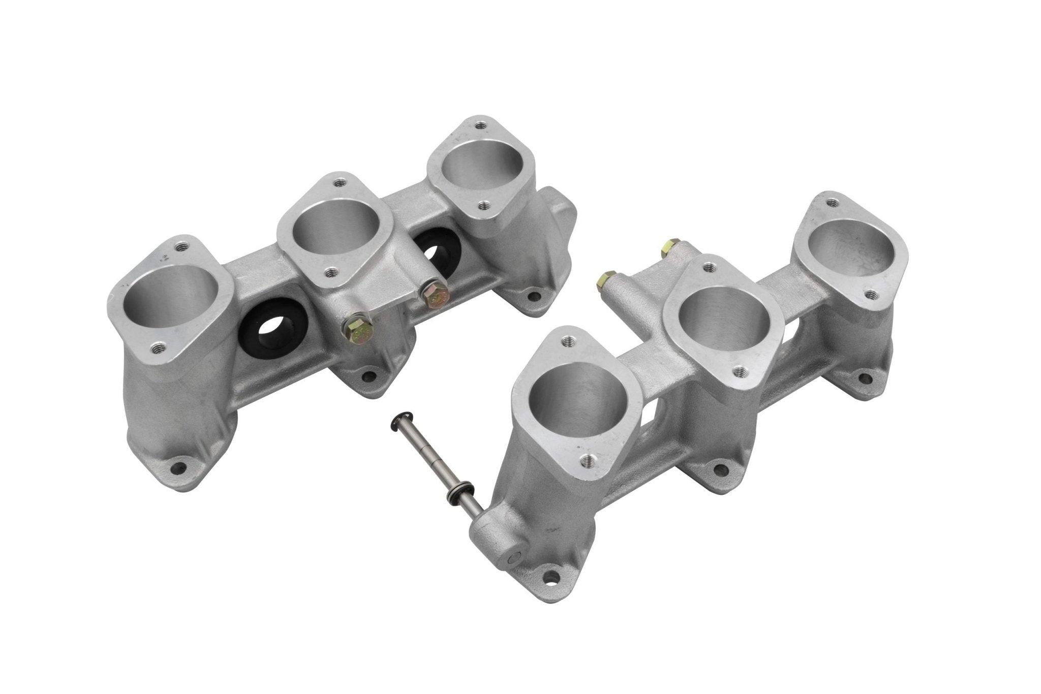PMO Intake Manifolds 100mm Tall, Carbureted or MFI 40x37mm Raw Aluminum Finish - Moore Parts