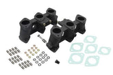 PMO Intake Manifolds 100mm Tall, Carbureted or MFI 46x39mm Rennsport "R" Finish - Moore Parts
