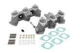 PMO Intake Manifolds 100mm Tall, Motronic Injection 46x42mm Raw Aluminum Finish - Moore Parts