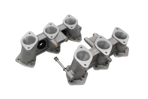 PMO Intake Manifolds 100mm Tall, Motronic Injection 50x42mm Raw Aluminum Finish - Moore Parts