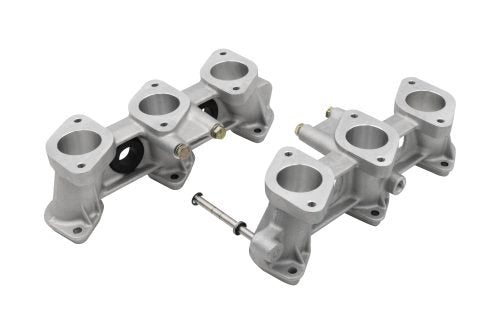 PMO Intake Manifolds 82mm Tall, Carbureted or MFI 40x32mm Raw Aluminum Finish - Moore Parts