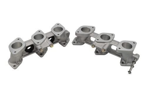 PMO Intake Manifolds 82mm Tall, Carbureted or MFI 40x32mm Raw Aluminum Finish - Moore Parts