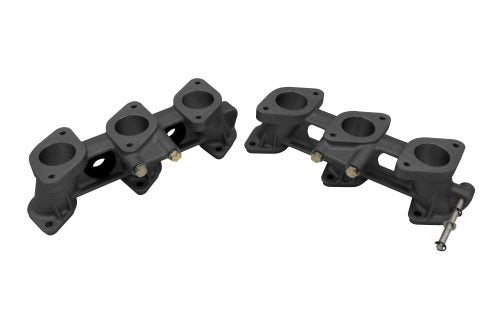 PMO Intake Manifolds 82mm Tall, Carbureted or MFI 40x32mm Rennsport "R" Finish - Moore Parts