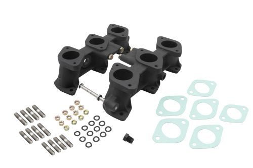 PMO Intake Manifolds 82mm Tall, CIS Injection 46x35mm Rennsport "R" Finish - Moore Parts