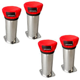 Red Outerwear Prefilters With 6" Tall Velocity Stacks, Set 4 - Moore Parts