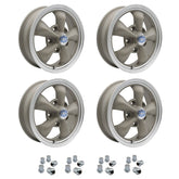 Set Of 4, 15" X 4.5" Porsche 5 Lug Empi Torque Star 2 Wheels & Lugs - Moore Parts