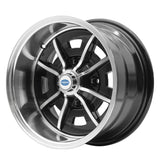 Set Of 4 15" X 5" & 15" X 8" Vw Bug 4 Lug Black Empi Sprint Star Wheels/Lug Nuts - Moore Parts