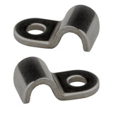 Stainless Steel Single Hard - Line Clamp For 1/2" Diameter Tube. Pair - Moore Parts