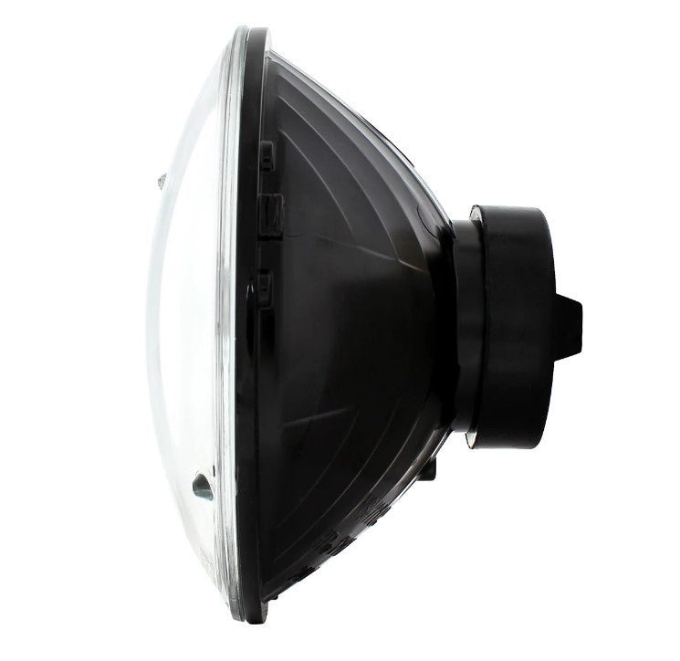 ULTRALIT 7" Halogen Crystal Headlight With Glass Lens 65/55W - Moore Parts