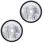 ULTRALIT 7 Inch Crystal Headlight Glass Lens 65/55W H4/HB2 UPI 31387, Pair - Moore Parts