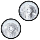 ULTRALIT 7 Inch Crystal Headlight Glass Lens 65/55W H4/HB2 UPI 31387, Pair - Moore Parts