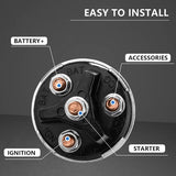 Universal Heavy Duty 4 Position Keyed Ignition Switch. ACC / OFF / IGN / START - Moore Parts
