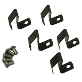 Volkswagen Hub Cap Clips W/Rivets, Fits Vw Bug & Ghia 50 - 65, Bus 50 - 67, Pack 5 - Moore Parts