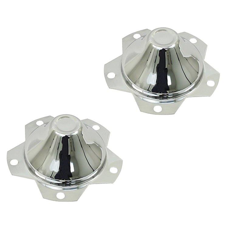 Vw 5 Lug Chrome Center Wheel Cap, Fits All Wheels With 6 - 1/2" Hole, Pair - Moore Parts