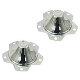 Vw 5 Lug Chrome Center Wheel Cap, Fits All Wheels With 6 - 1/2" Hole, Pair - Moore Parts